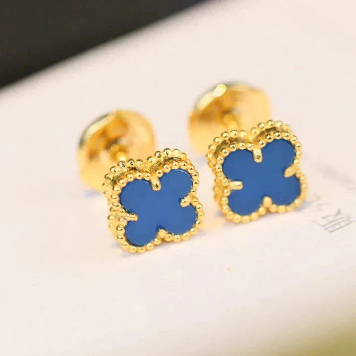 Lume Jewelry「CLOVER MINI 9.5MM ターコイズピアス」
