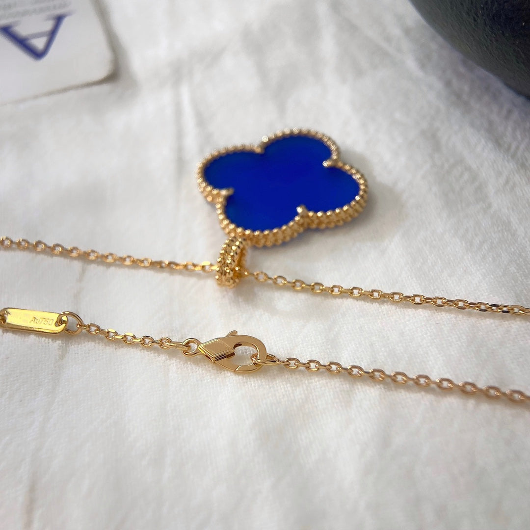 Lume Jewelry クローバー 25MM ネックレス ターコイズ ローズゴールド