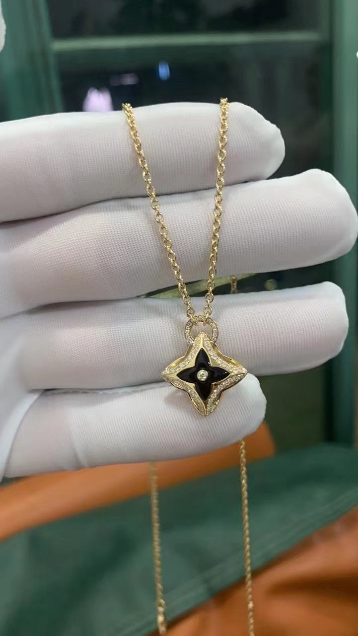 Lume Jewelry 「スターペンダント ピンクゴールド ダイヤモンドネックレス」