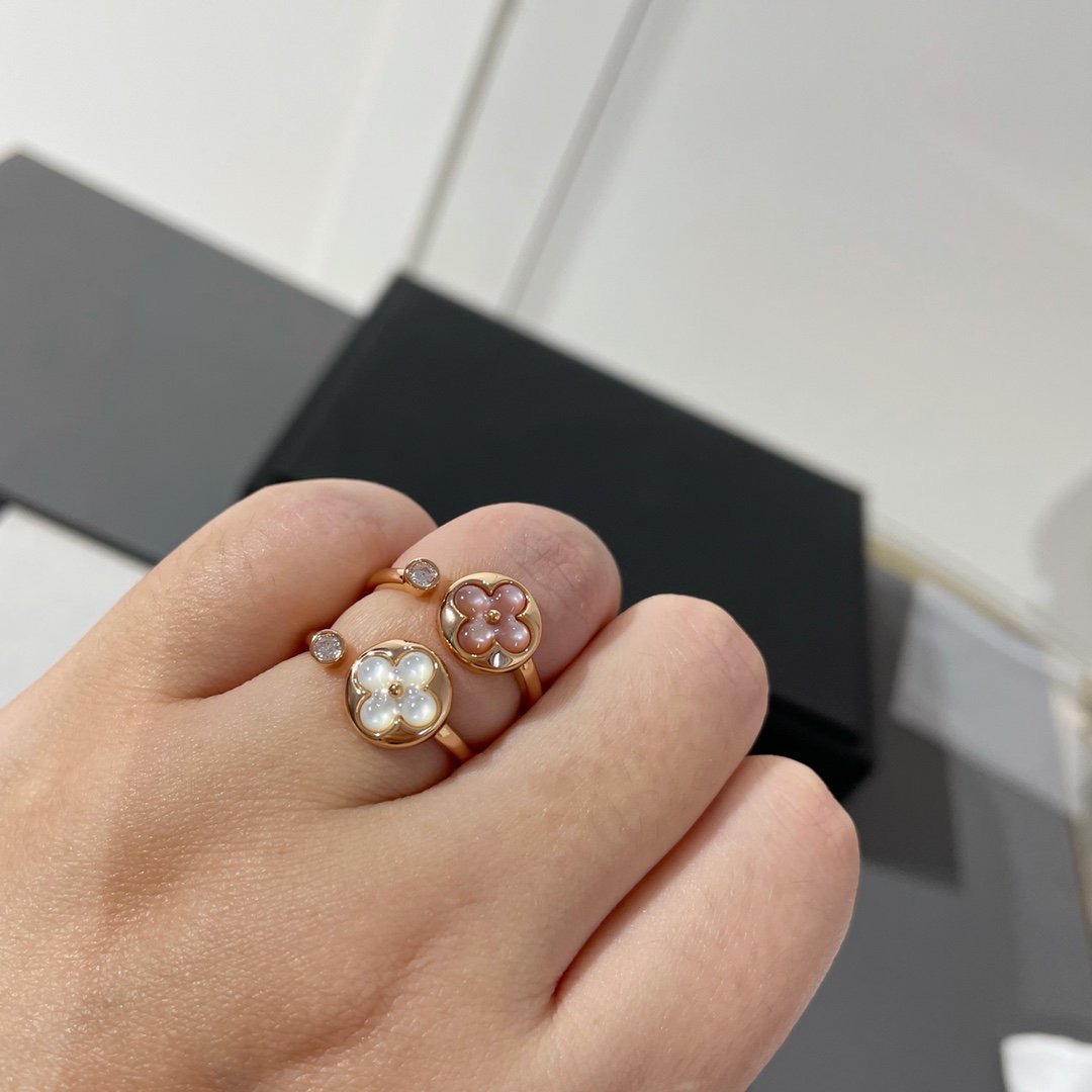 Lume Jewelry®サン 1 ダイヤモンド ピンクMOP リング