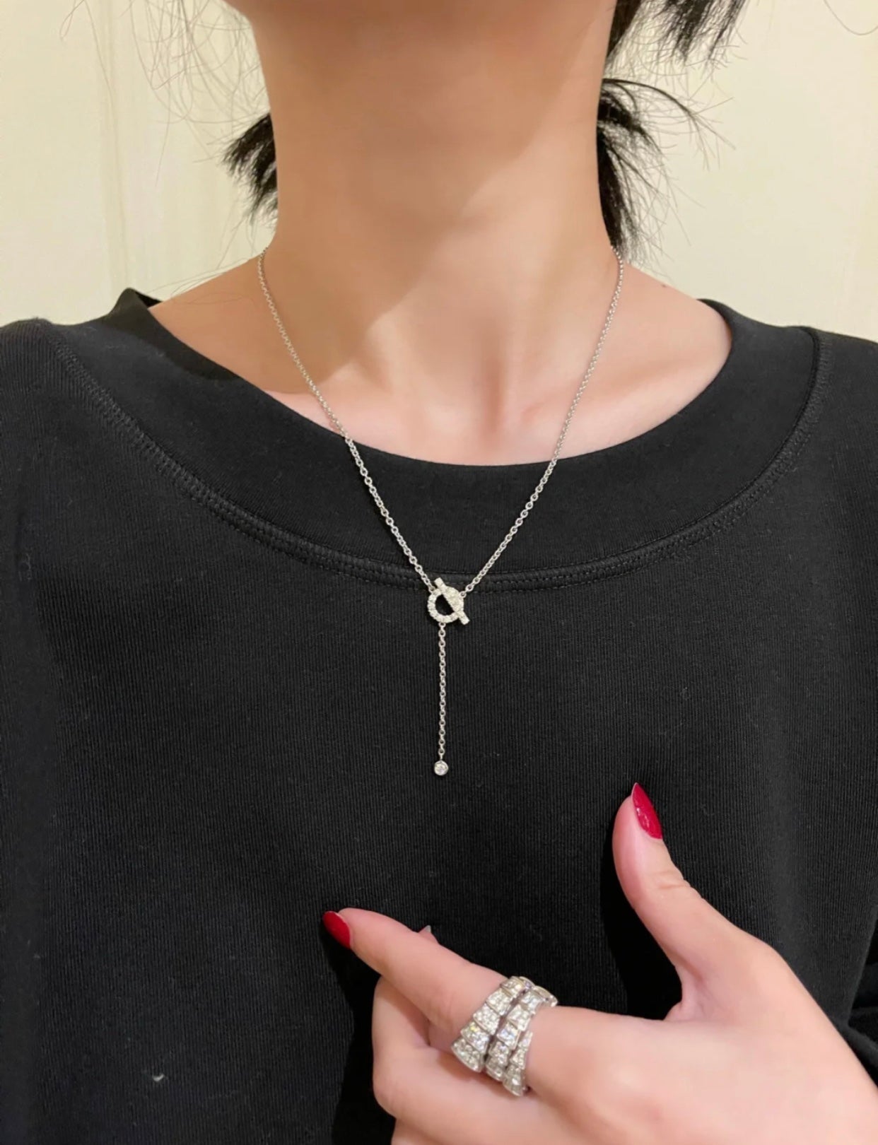 ルゥメ・ジュエリー」フィネス シルバー ダイヤモンド ネックレス