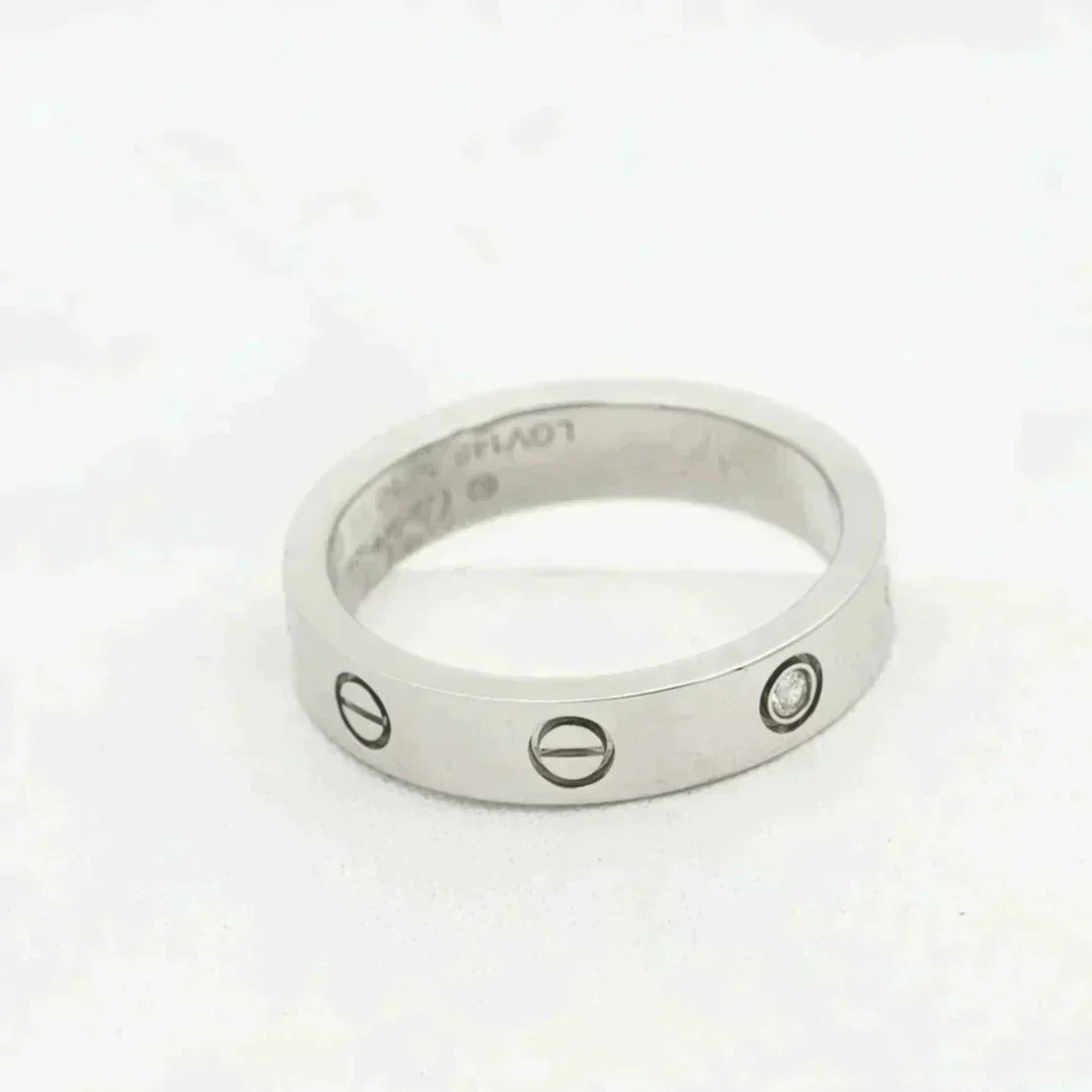 Lume Jewelry「LOVE RING 4MM 1 DIAMOND SILVER」