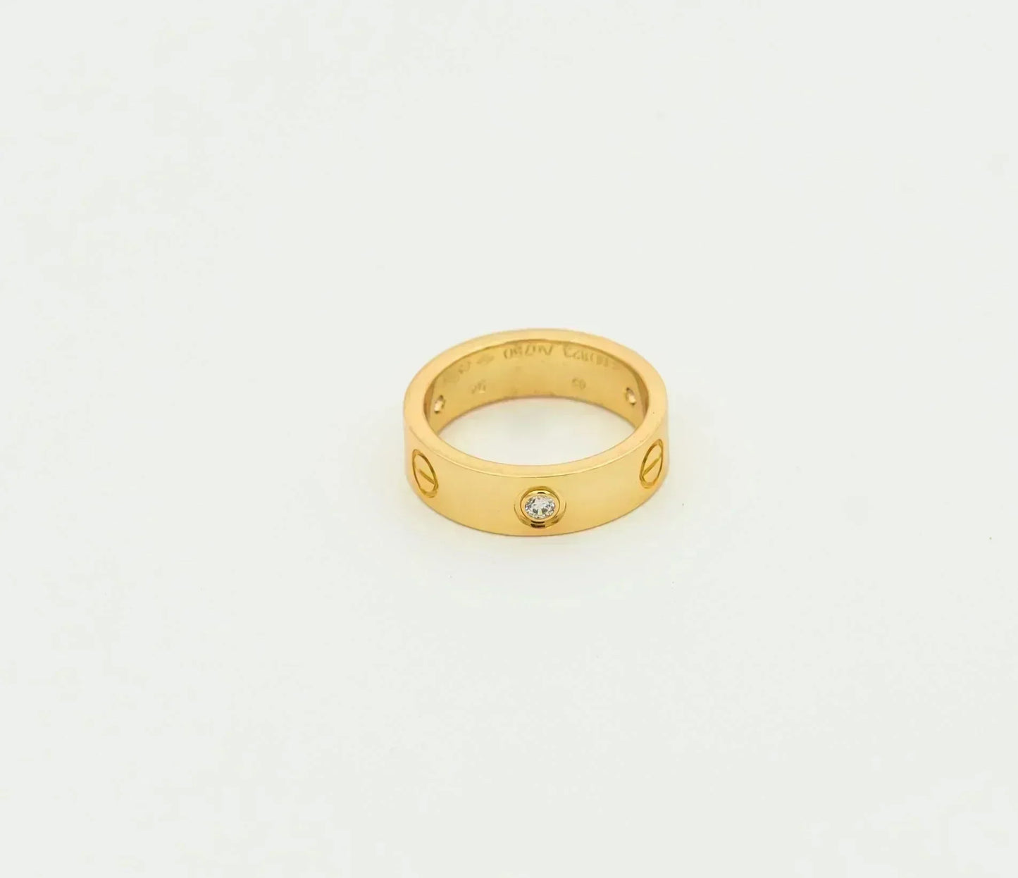 Lume Jewelry LOVE RING 5.5MM 3 DIAMONDS GOLD