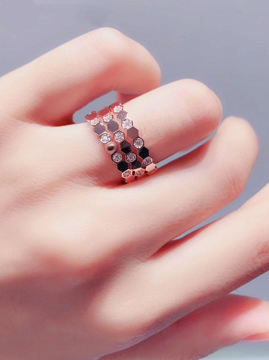 ルムジュエリー「ビー ラブ リング」ピンクゴールド ダイヤモンド