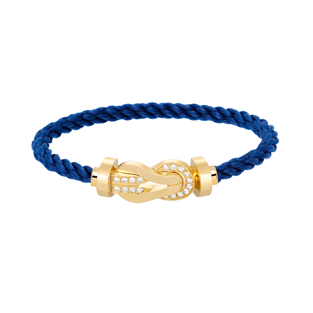 Lume Jewelry「チャンス ラージ8フィギュア バックル ハーフダイヤモンド ブレスレット ゴールド」
