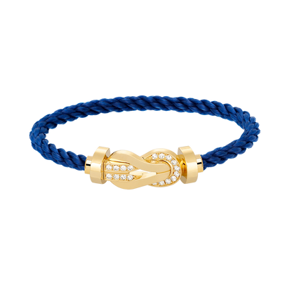 Lume Jewelry「チャンス ラージ8フィギュア バックル ハーフダイヤモンド ブレスレット ゴールド」