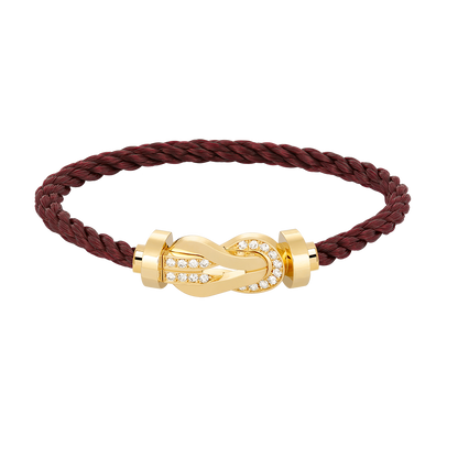 Lume Jewelry「チャンス ラージ8フィギュア バックル ハーフダイヤモンド ブレスレット ゴールド」