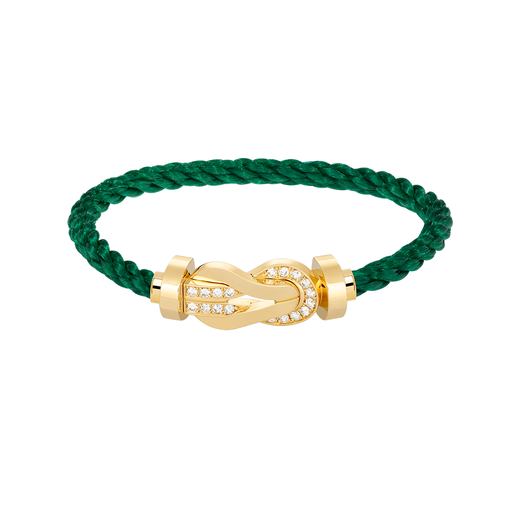 Lume Jewelry「チャンス ラージ8フィギュア バックル ハーフダイヤモンド ブレスレット ゴールド」