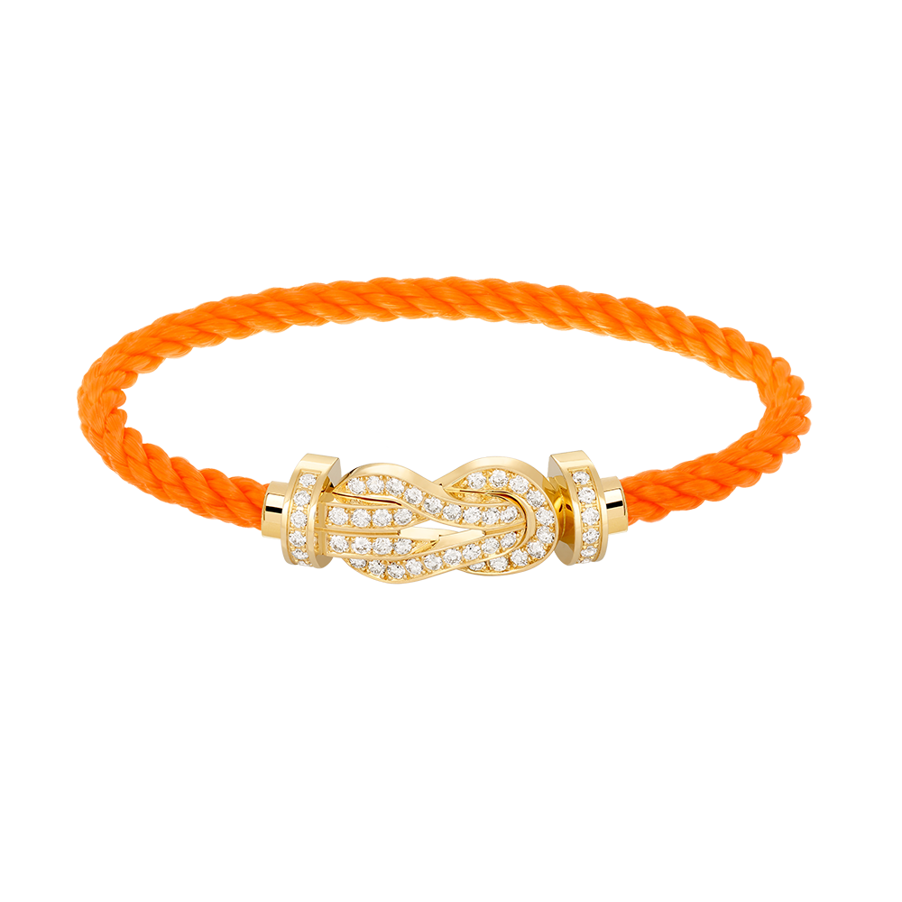 Lume Jewelry CHANCE ラージ8フィギュアバックル フルダイヤモンドブレスレット ゴールド