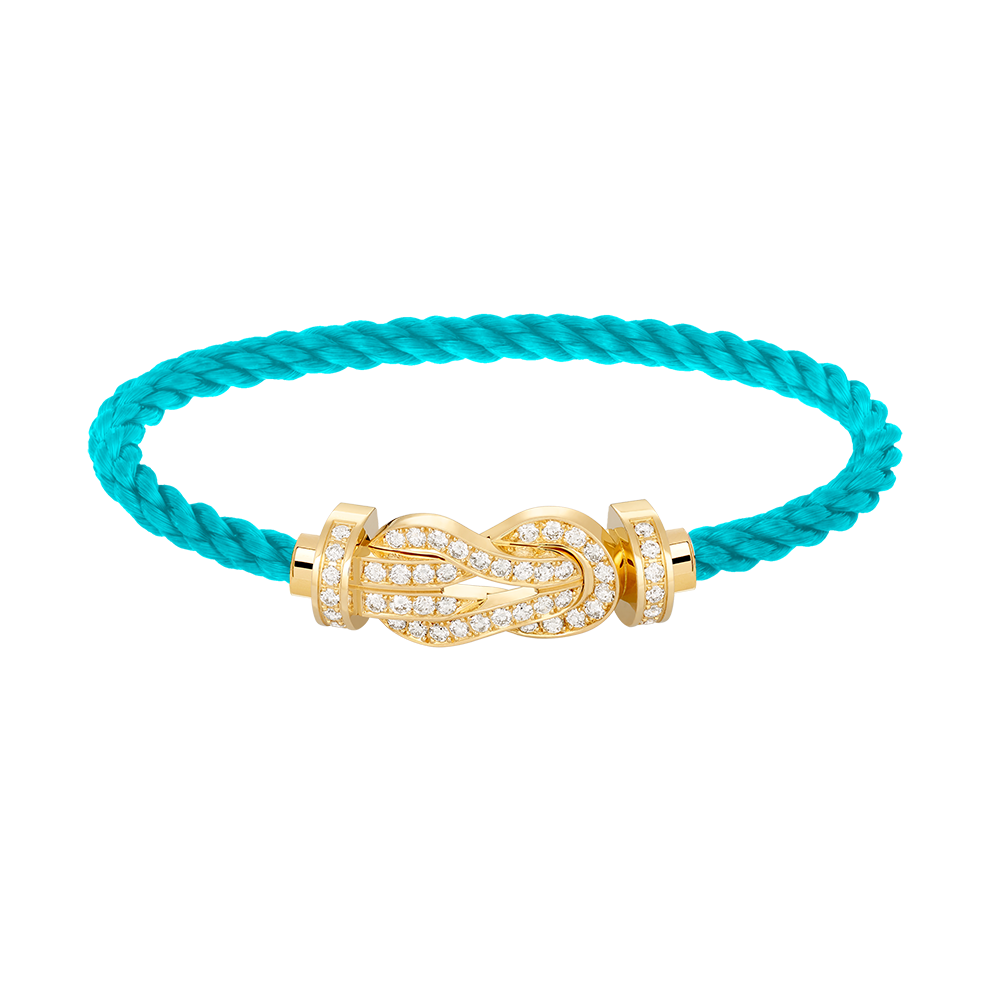 Lume Jewelry CHANCE ラージ8フィギュアバックル フルダイヤモンドブレスレット ゴールド