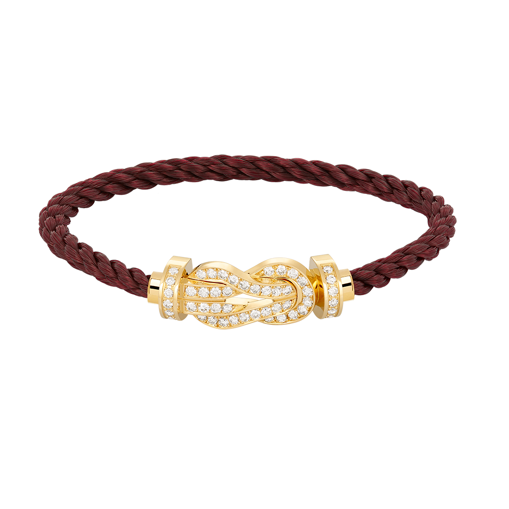 Lume Jewelry CHANCE ラージ8フィギュアバックル フルダイヤモンドブレスレット ゴールド