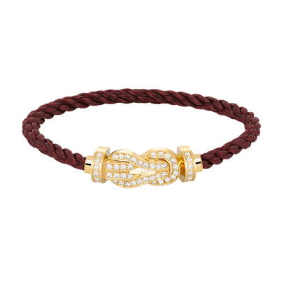 Lume Jewelry CHANCE ラージ8フィギュアバックル フルダイヤモンドブレスレット ゴールド