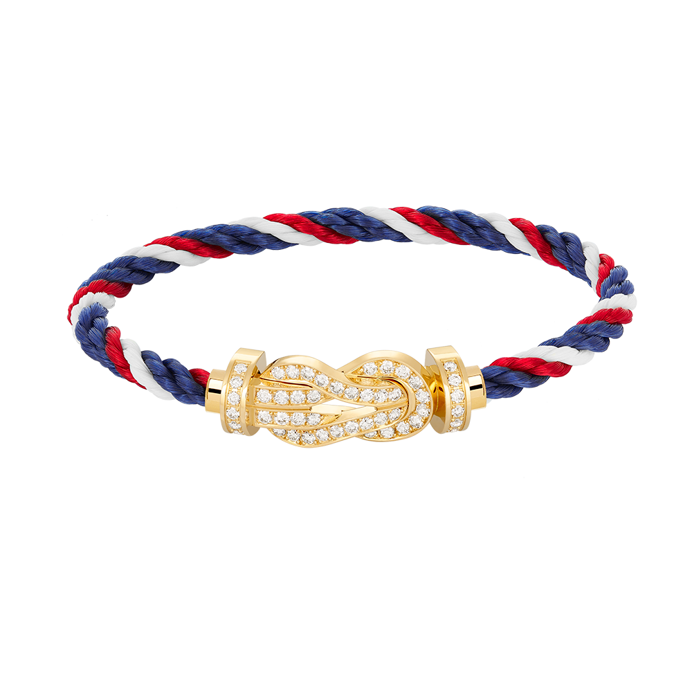 Lume Jewelry CHANCE ラージ8フィギュアバックル フルダイヤモンドブレスレット ゴールド