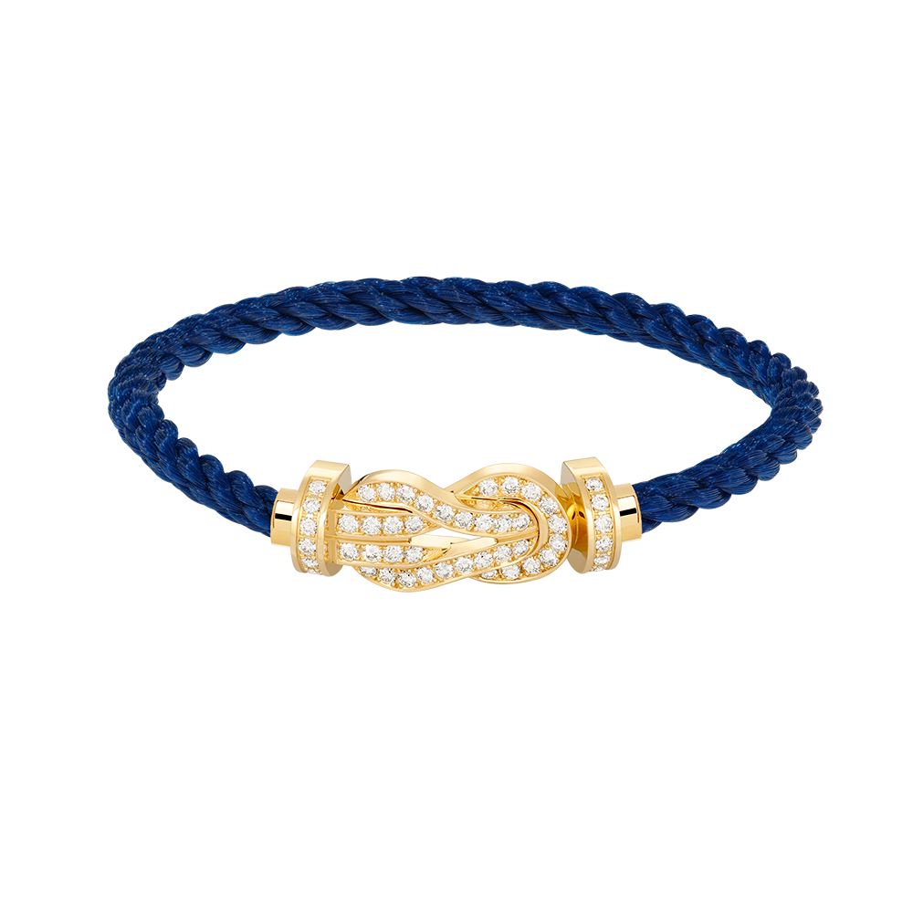 Lume Jewelry CHANCE ラージ8フィギュアバックル フルダイヤモンドブレスレット ゴールド