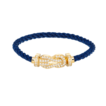Lume Jewelry CHANCE ラージ8フィギュアバックル フルダイヤモンドブレスレット ゴールド