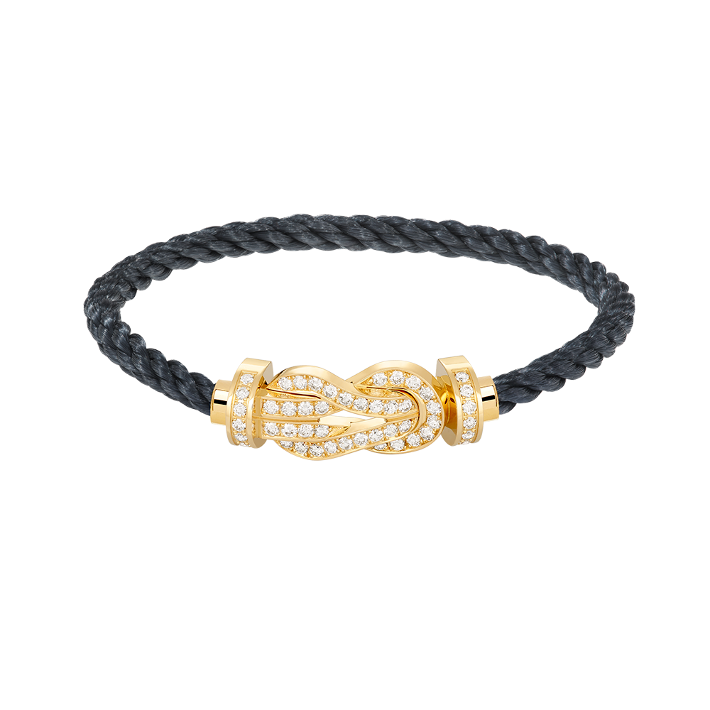Lume Jewelry CHANCE ラージ8フィギュアバックル フルダイヤモンドブレスレット ゴールド