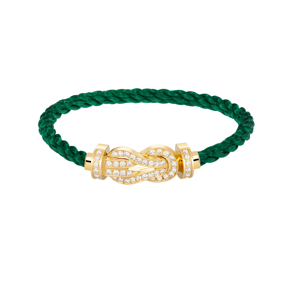 Lume Jewelry CHANCE ラージ8フィギュアバックル フルダイヤモンドブレスレット ゴールド