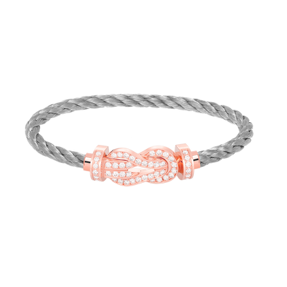 「Lume Jewelry」CHANCE LARGE 8字バックル フルダイヤモンド ブレスレット ローズゴールド