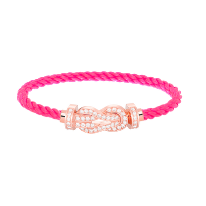 「Lume Jewelry」CHANCE LARGE 8字バックル フルダイヤモンド ブレスレット ローズゴールド