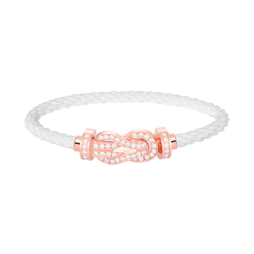 「Lume Jewelry」CHANCE LARGE 8字バックル フルダイヤモンド ブレスレット ローズゴールド