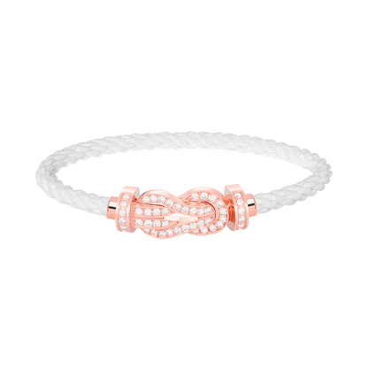 「Lume Jewelry」CHANCE LARGE 8字バックル フルダイヤモンド ブレスレット ローズゴールド