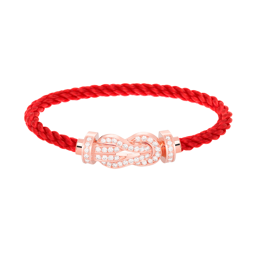 「Lume Jewelry」CHANCE LARGE 8字バックル フルダイヤモンド ブレスレット ローズゴールド