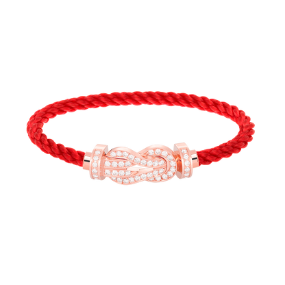 「Lume Jewelry」CHANCE LARGE 8字バックル フルダイヤモンド ブレスレット ローズゴールド