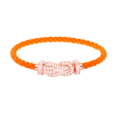 「Lume Jewelry」CHANCE LARGE 8字バックル フルダイヤモンド ブレスレット ローズゴールド
