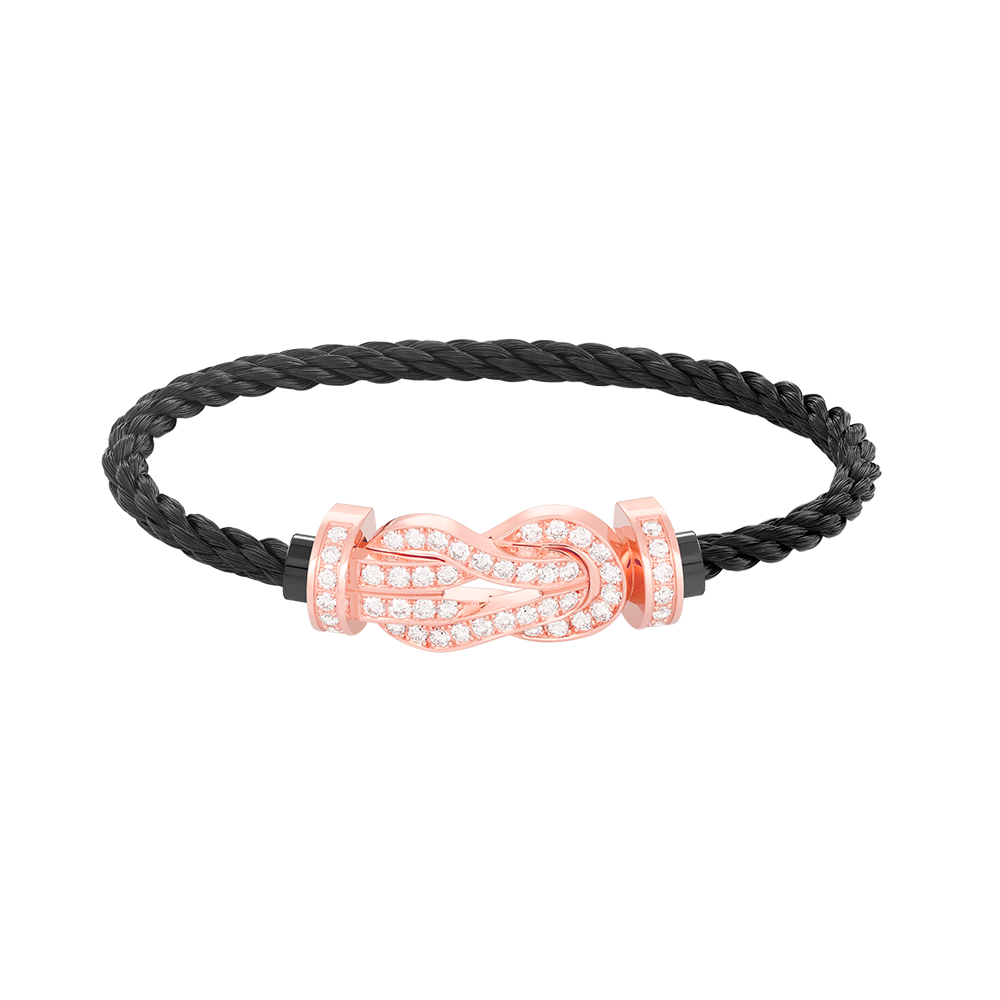 「Lume Jewelry」CHANCE LARGE 8字バックル フルダイヤモンド ブレスレット ローズゴールド