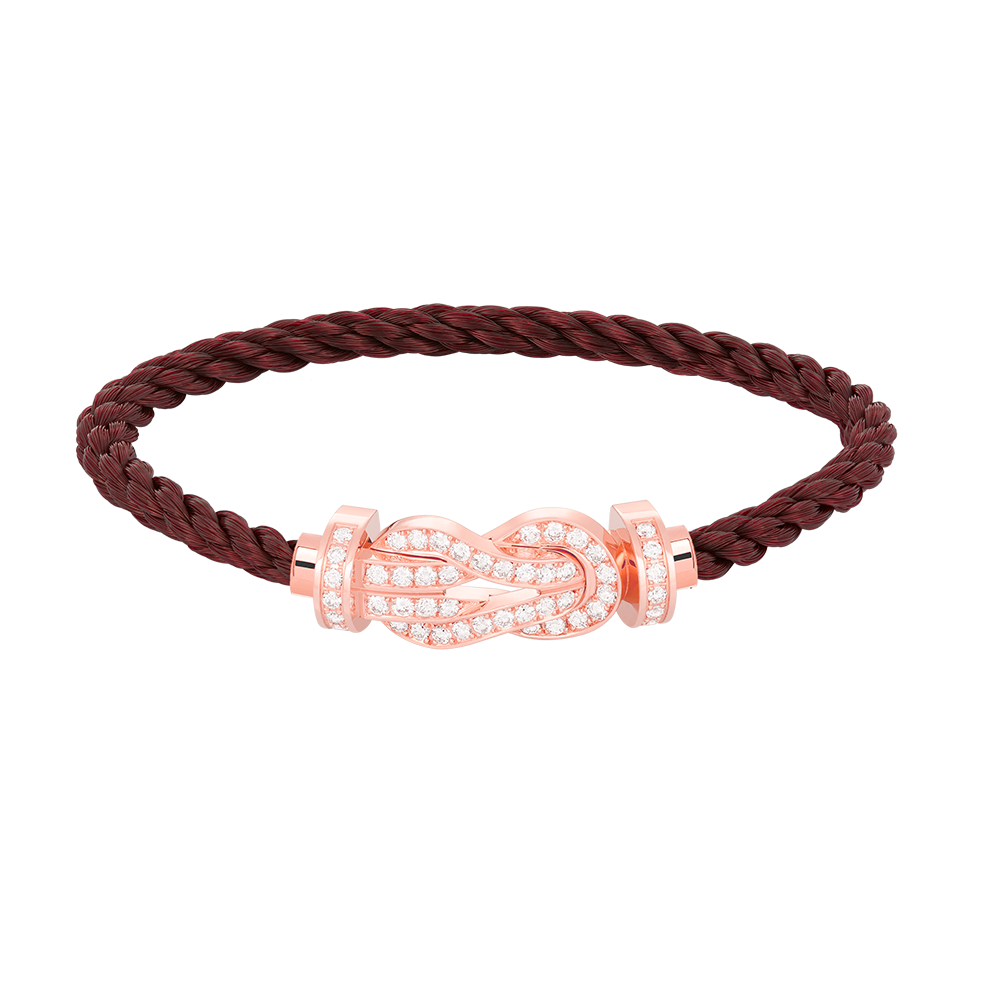 「Lume Jewelry」CHANCE LARGE 8字バックル フルダイヤモンド ブレスレット ローズゴールド