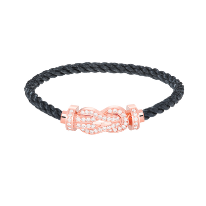 「Lume Jewelry」CHANCE LARGE 8字バックル フルダイヤモンド ブレスレット ローズゴールド