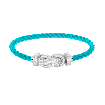 Lume Jewelry「CHANCE LARGE 8 フィギュアバックル フルダイヤモンドブレスレット シルバー」