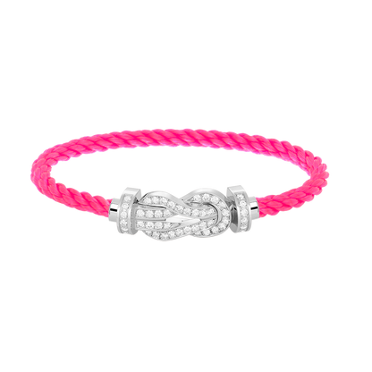 Lume Jewelry「CHANCE LARGE 8 フィギュアバックル フルダイヤモンドブレスレット シルバー」