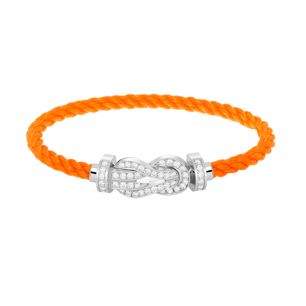 Lume Jewelry「CHANCE LARGE 8 フィギュアバックル フルダイヤモンドブレスレット シルバー」