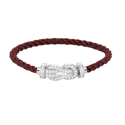 Lume Jewelry「CHANCE LARGE 8 フィギュアバックル フルダイヤモンドブレスレット シルバー」