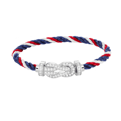 Lume Jewelry「CHANCE LARGE 8 フィギュアバックル フルダイヤモンドブレスレット シルバー」