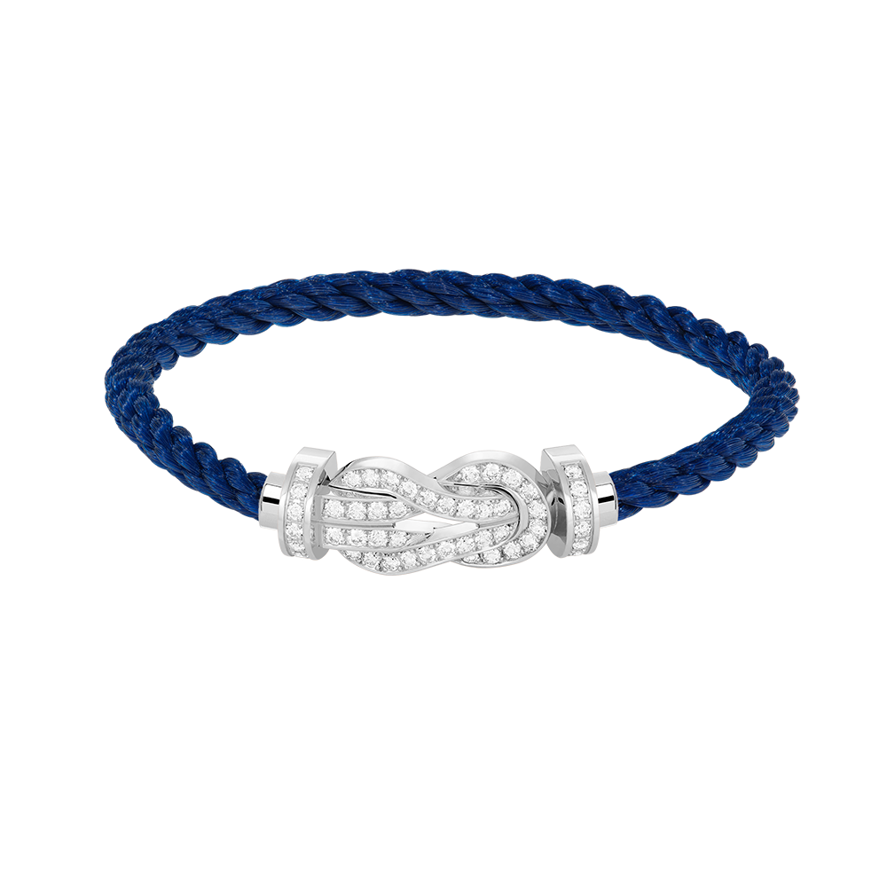Lume Jewelry「CHANCE LARGE 8 フィギュアバックル フルダイヤモンドブレスレット シルバー」