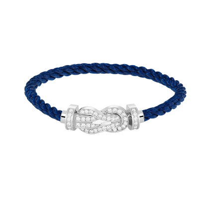 Lume Jewelry「CHANCE LARGE 8 フィギュアバックル フルダイヤモンドブレスレット シルバー」
