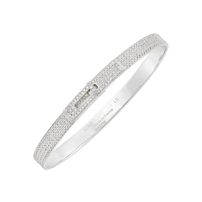 ®Lume Jewelry®HM KELLY BRACELET IN SILVER AND FULL PAVE DIAMOND