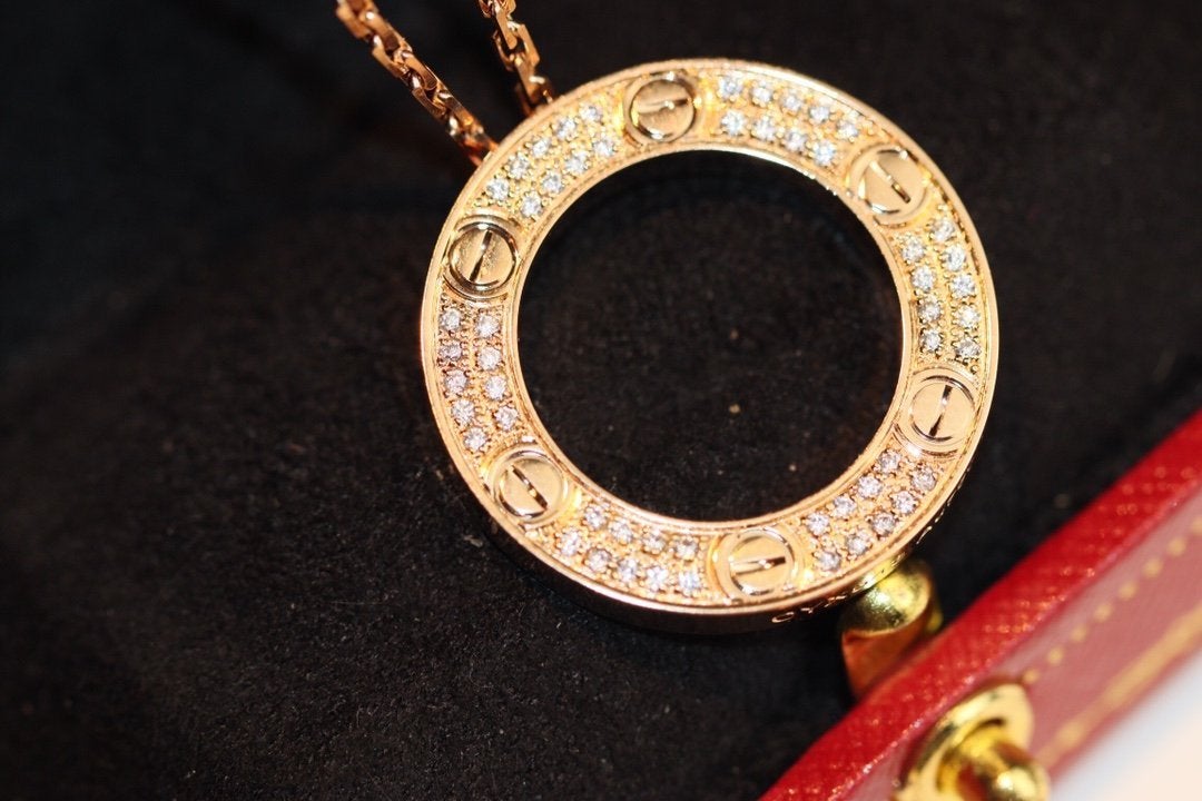 Lume Jewelry ラブネックレス アジャスタブル ローズゴールド