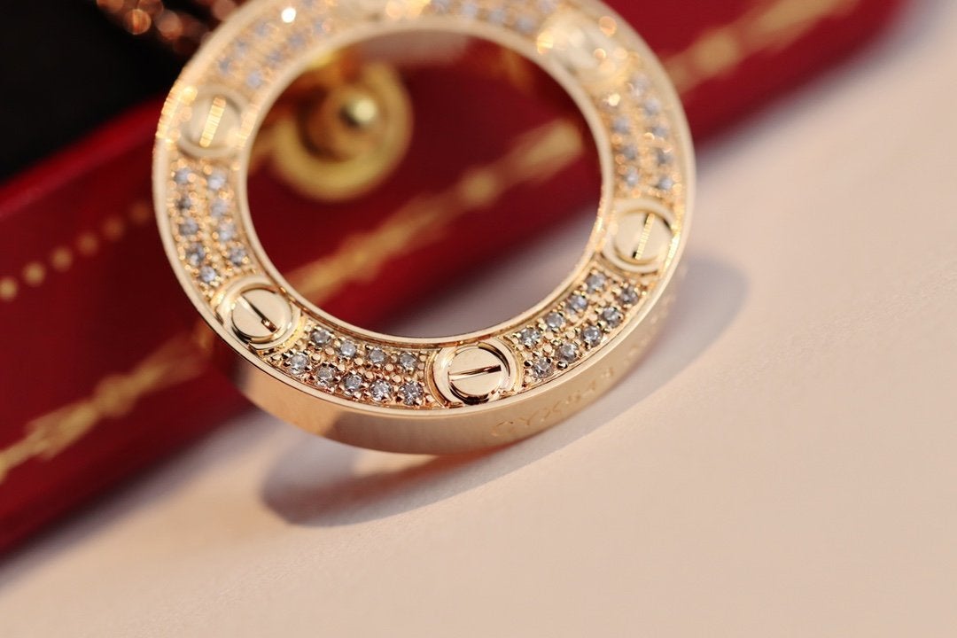 Lume Jewelry ラブネックレス アジャスタブル ローズゴールド
