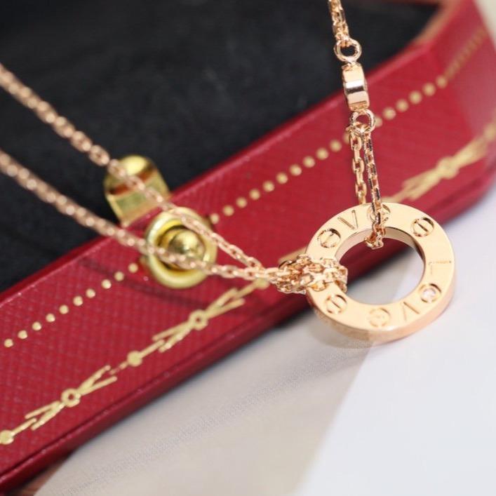 Lume Jewelry「LOVE NECKLACE ADJUSTABLE ROSE GOLD 2 DIAMOND」