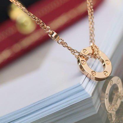 Lume Jewelry「LOVE NECKLACE ADJUSTABLE ROSE GOLD 2 DIAMOND」