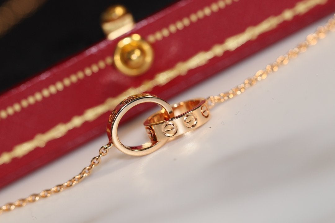 Lume Jewelry「LOVE NECKLACE」ピンクゴールド&シルバー