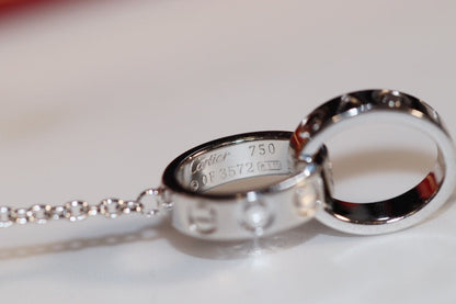 Lume Jewelry「LOVE NECKLACE」ピンクゴールド&シルバー