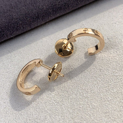 「Lume Jewelry」LOVE イヤリング 2.65MM ピンクゴールド