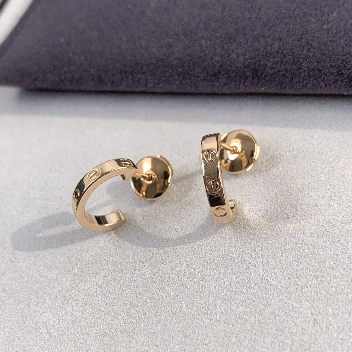 「Lume Jewelry」LOVE イヤリング 2.65MM ピンクゴールド
