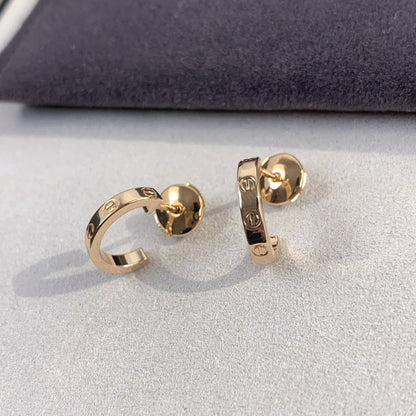 「Lume Jewelry」LOVE イヤリング 2.65MM ピンクゴールド