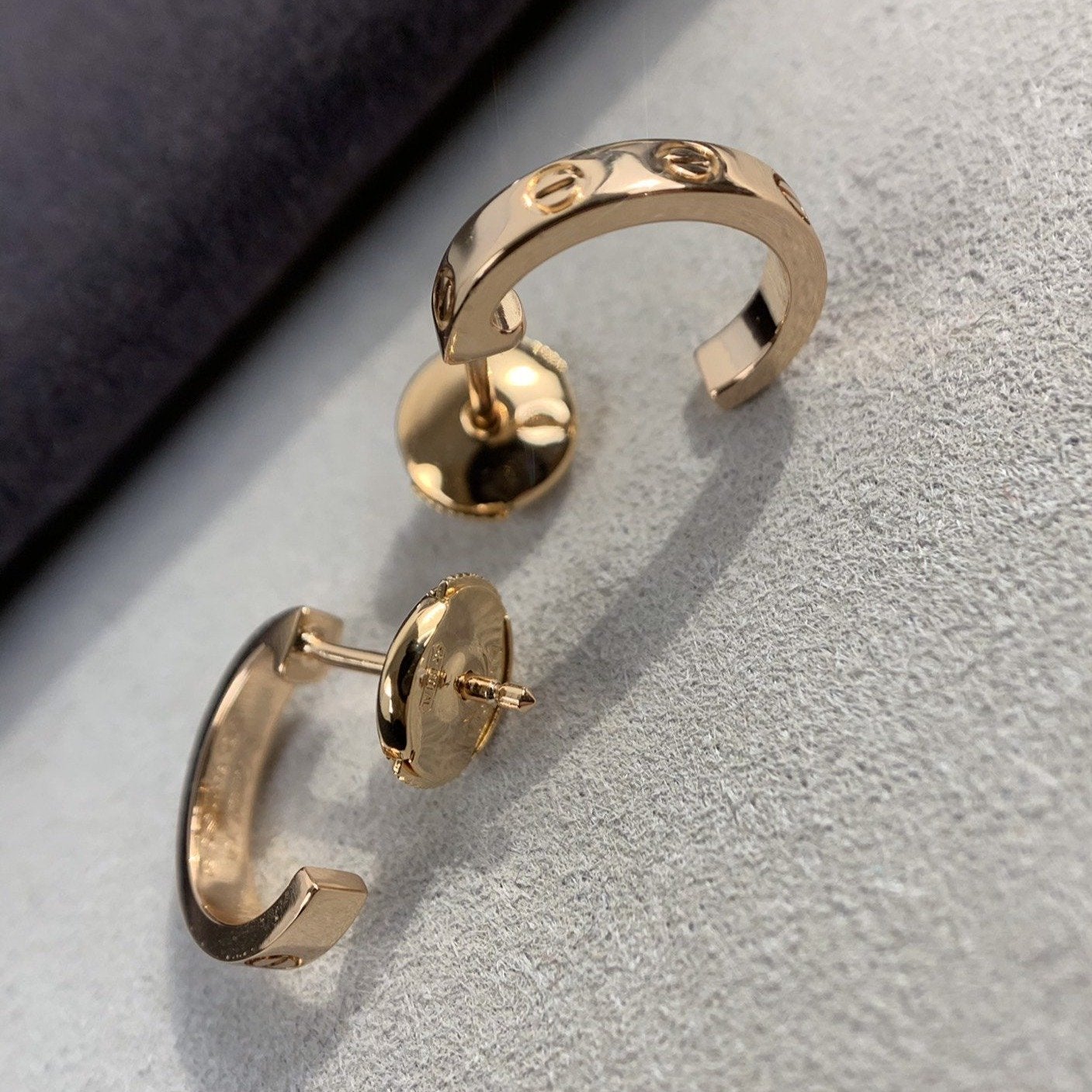 「Lume Jewelry」LOVE イヤリング 2.65MM ピンクゴールド