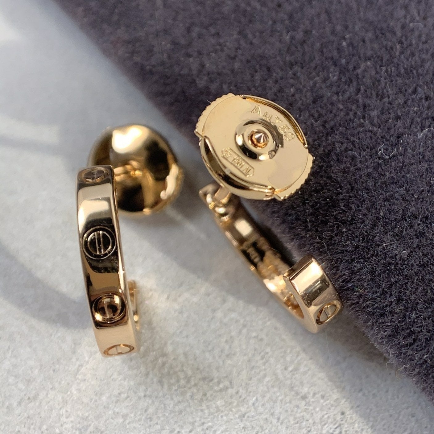 「Lume Jewelry」LOVE イヤリング 2.65MM ピンクゴールド